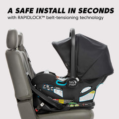 Baby Jogger City GO 2 anti-rebound bar closeup highlights extra travel safety feature.