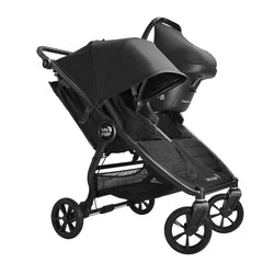 Baby Jogger city-mini-gt2-double car seat adapter setup demonstrates simple installation