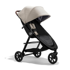Baby Jogger City Mini GT3 with forever air tires delivering a smooth ride on rough surfaces.