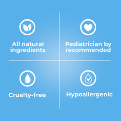 Baby Jolie fast-absorbing lotion leaves skin soft after bath.