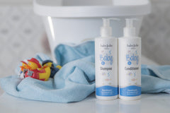 Baby Jolie nourishes detangles baby hair for smoother combing after wash