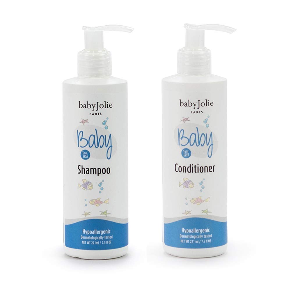 Baby Jolie tear-free bath shampoo bottle pour for gentle cleansing during bath time