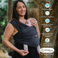 Baby K'tan fabric close-up—breathable moisture-wicking for warm days