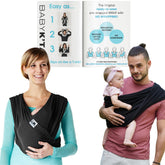 Baby K'tan Breeze carrier mesh closeup shows breathable fabric for warm days