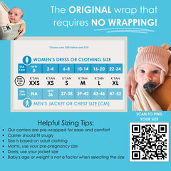 Baby K'tan Breeze mesh panel highlights airflow ideal for warm weather.