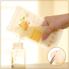 Baby Lemon extra-thick leak-proof bags prevent spills during freezing.