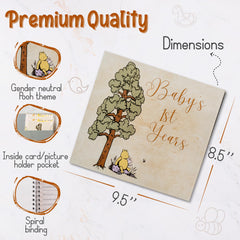 Baby Louise hardcover-spiral-binding provides durable pages for easy photo insertion.