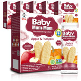 Baby Mum-Mum hot-kid rice rusks apple-pumpkin pack-front for on-the-go teething