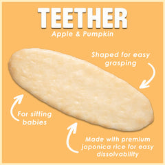 Baby Mum-Mum hot-kid rice rusks apple-pumpkin pack-size for easy storage