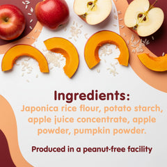 Baby Mum-Mum hot-kid rice rusks apple-pumpkin pack-size for easy storage