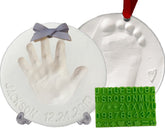 Baby Mushroom handprint ornament kit box showing complete keepsake set for memories