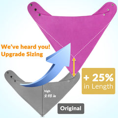 Baby Noah adjustable neck snaps demonstrate versatile sizing for different users.