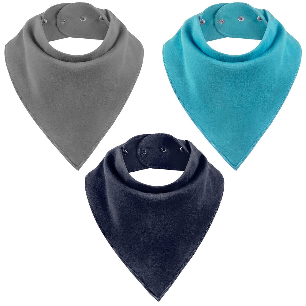 Baby Noah adult drool bib 3 pack keeps outfits dry for daily use.