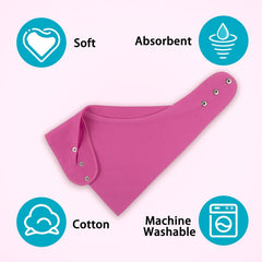 Baby Noah gender-neutral bibs color range image shows versatile styling options.