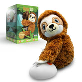 Baby Shusher Sloth plush close-up showing soft fur for comforting bedtime