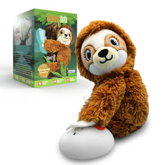 Baby Shusher Sloth plush close-up showing soft fur for comforting bedtime