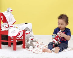 Baby Starters Snuggle Buddy satin-lined security blanket for cozy snuggles