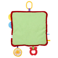 Baby Starters blanket ribbons and tabs provide multi-sensory engagement