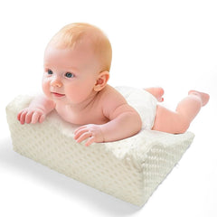 Baby Tummy Time Prop close-up shows high-density foam padding for gentle support