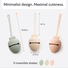 Baby Uma pacifier holder case dishwasher-safe for hassle-free cleanup