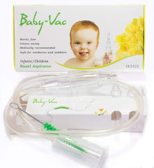 BABY-VAC nasal aspirator inside view shows a compact, safe design for gentle relief.