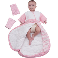 Babyah Kids Wearable Blanket detachable sleeves closeup with plush warmth for naptime comfort