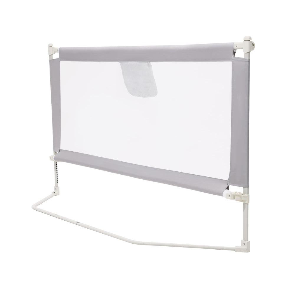BabyAlly Bed Rail folding-quick-assembly shows simple setup in minutes