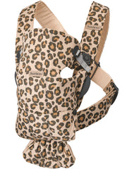 BabyBjörn Baby Carrier Mini front view shows easy-on design for quick wearing