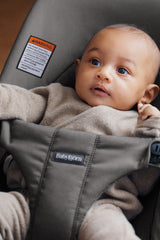 BabyBjörn Bouncer Balance Soft adjustable-legs highlights four-position support for growing babies