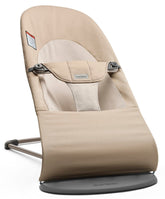 BabyBjörn Bouncer Balance Soft cotton seat close-up with ergonomic back support
