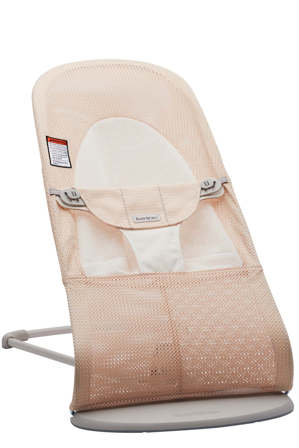 BabyBjörn Bouncer Balance Soft frame and mesh for breathable support.