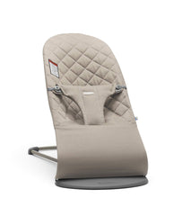 BabyBjörn Bouncer Bliss sand gray seat with ergonomic support