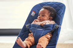 BabyBjörn Bouncer Bliss soft mesh seat offers breathable comfort as baby grows.