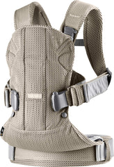 BabyBjörn One Air padded shoulder straps provide comfortable support for wearers.