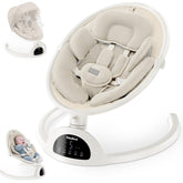 BabyBond beige swing showing cozy infant-friendly design for soothing sessions
