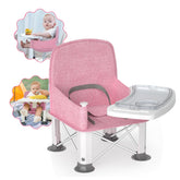 BabyBond travel booster seat attached to chair provides stable dining setup for toddlers