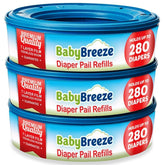 BabyBreeze diaper-pail-refill-3pack-box shows convenient packaging for stocking up.
