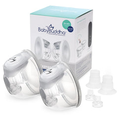 BabyBuddha Hands Free Milk Collection Cups set for on-the-go pumping