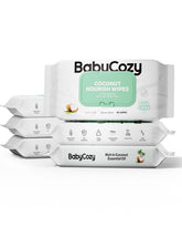 Babycozy Sensitive Wipes 6-pack packshot shows a convenient bundle for busy parents.