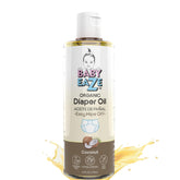 BABYEAZE Organic Diaper Oil bottle pour facilitates mess-free, quick diaper changes.
