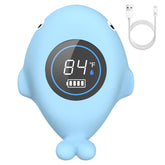 BabyElf bath thermometer floating toy front view monitors water temperature safely