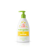 BabyGanics Bubble Bath Chamomile Verbena bottle showing gentle formula for delicate skin