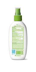 Babyganics sunscreen spray SPF50 broad-spectrum coverage on skin.