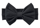 BABYGIZ baby girl headband with black large bow for cute photos and everyday wear