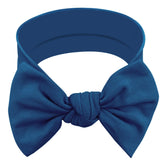 Babygiz baby girl headband with dark blue bow keeps hair tidy for photos