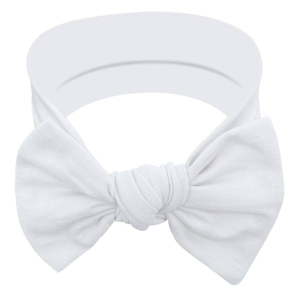 BABYGIZ baby girl headband in Snow White bow, keeps hair tidy and stylish.