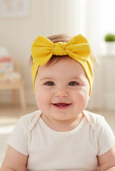 BABYGIZ cotton headband closeup shows soft fabric and skin-friendly comfort