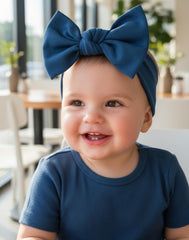 BABYGIZ Queen Blue bow detail highlighting cute styling for photos and daily outfits