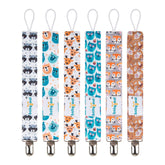 Babygoal Baby Animal Pacifier Clips set, six playful designs for babies