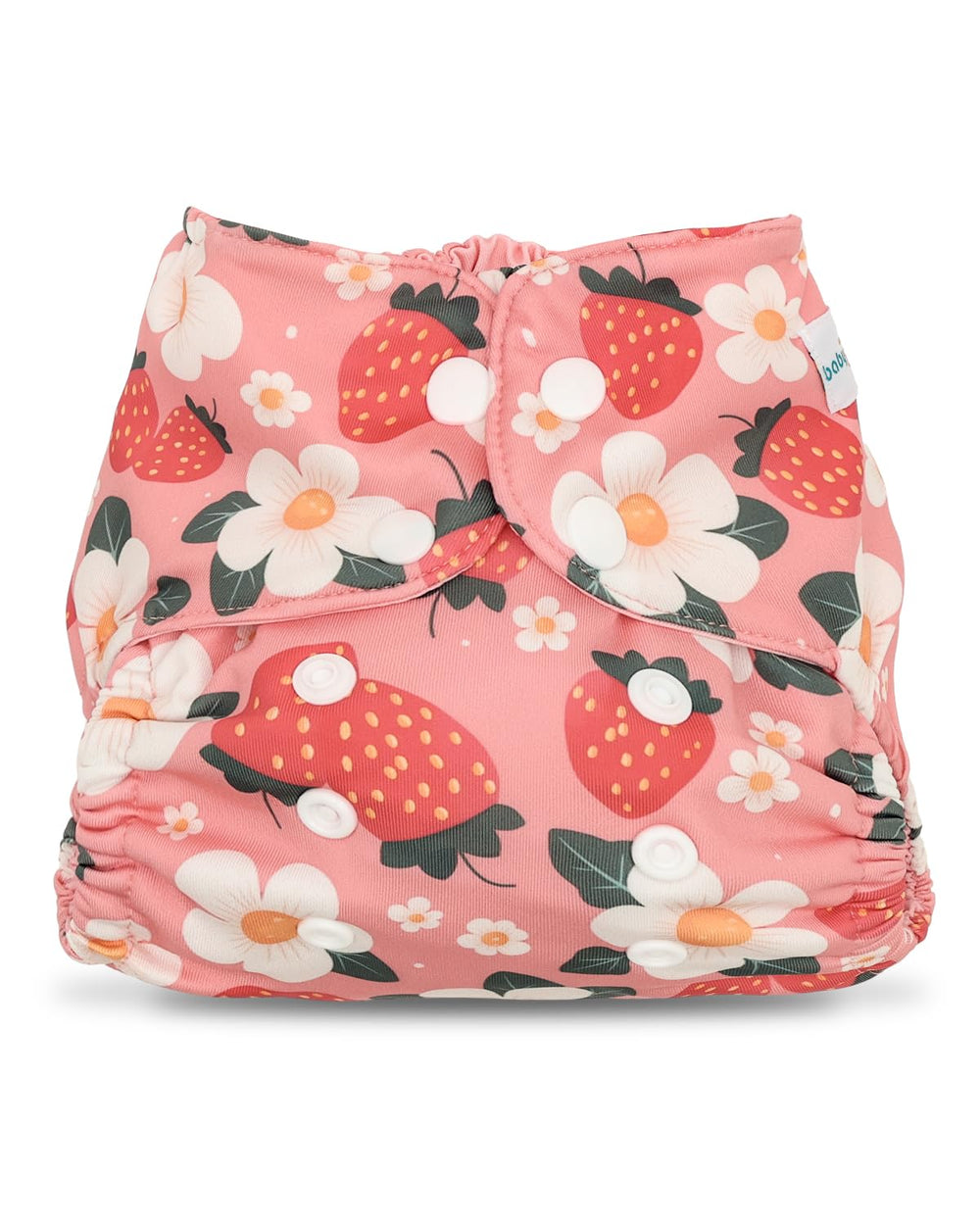 Babygoal cloth diaper cover with adjustable snaps fits growing babies comfortably.